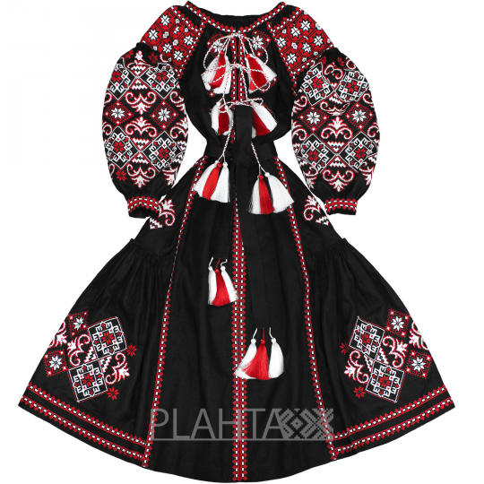 Довга сукня з клинами 